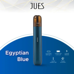Jues Device สี Egyptian Blue มีสีน้ำเงินที่เข้มและมีเนื้อผ้าเป็นสีน้ำทะเลในปรากฏการณ์เมื่อความมืดทับความสว่าง เป็นสีที่เกี่ยวข้องกับสัญลักษณ์ของศิลปะและวัฒนธรรม