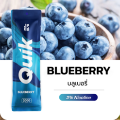 KS Quik 2000 Puffs Blueberry บูลเบอร์รี่สด อร่อยเต็มคำ