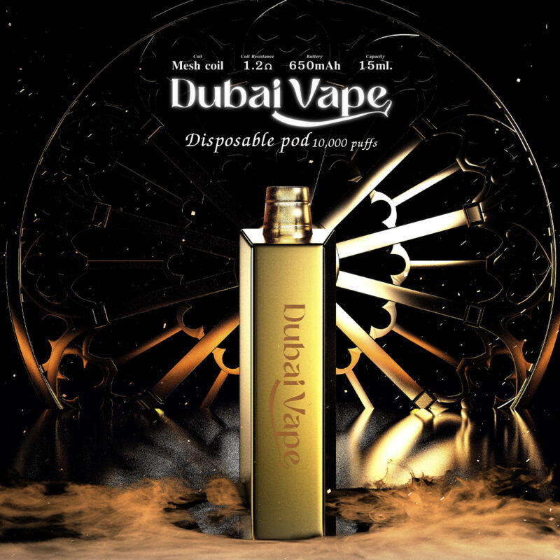 Dubai Vape 10000 Puffs พอตใช้แล้วทิ้ง สุดหรู เป็นบุหรี่ไฟฟ้าแบบใช้แล้วทิ้งการกลับมาครั้งยิ่งใหญ่ของ Dubai Vape (ดูไบ)