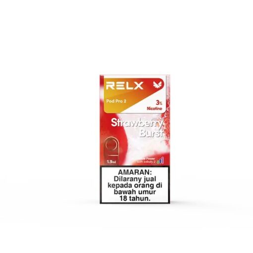 Relx Pod Pro 2 กลิ่นสตรอว์เบอร์รี Strawberry Burst