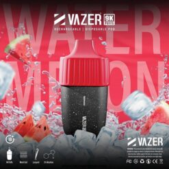 VAZER 9000 PUFF Watermelon: กลิ่นแตงโม หวานชื่นใจ คลายร้อน ดื่มด่ำด้วยความละมุน เย็นสดชื่น