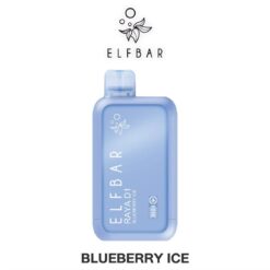 ELFBAR RAYA D1 กลิ่น Blueberry Ice (บลูเบอร์รี่): กลิ่นบลูเบอร์รี่ หอมหวานเข้มข้น ตามด้วยความเย็นปลายๆ