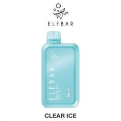 ELFBAR RAYA D1 กลิ่น Clear Ice (น้ำแร่): กลิ่นน้ำแร่เย็นสดชื่น หอมมาก รู้สึกถึงธรรมชาติ เย็นชุ่มฉ่ำ 