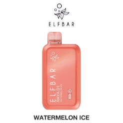 ELFBAR RAYA D1 กลิ่น Watermelon Ice (แตงโม): กลิ่นแตงโมหวานเย็นชุ่มคอ