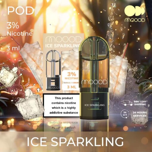 Moood Pod Ice Sparkling : กลิ่นน้ำแร่ เลียนแบบรสชาติของน้ำแร่ธรรมชาติที่เย็นชื่นใจ, สดชื่นสำหรับทุกโอกาส