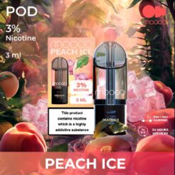 Moood Pod Peach Ice : กลิ่นพีชเย็น กลิ่นหอมหวานของพีชผสานกับความเย็น, เพิ่มความสดชื่นให้กับวันร้อน