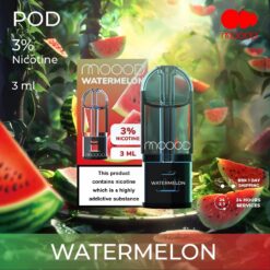 Moood Pod Watermelon : กลิ่นแตงโม สดชื่นเหมือนกับแตงโมซากๆ แช่เย็น, มอบความสดใสและความเย็นยะเยือก