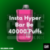 Insta Hyper Bar Be 40000 Puffs ราคาส่ง พอตใช้แล้วทิ้ง จาก Instabar / Hyperbar สูบได้ถึง 40000 คำ มีให้เลือกถึง 20 กลิ่น ขาย Insta Bar Be 40K ราคาถูก ส่งด่วน