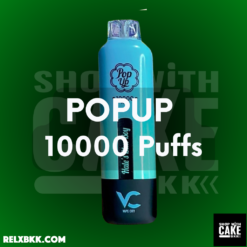 Popup 10000 Puffs (10K) พอตใช้แล้วทิ้ง อร่อยทุกกลิ่น สูบได้ 10000 คำ จากแบรนด์ Pop Up โคตรคุ้ม ราคาถูก ไม่เกิน 4000 บาท พร้อมส่งด่วน กทม แมส แกร็บ ไลน์แมน