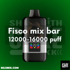 Fisco Mix Bar 12000/16000 puffs ได้รับการออกแบบให้มีขนาดกะทัดรัด พกพาสะดวก ด้วยดีไซน์ที่ทันสมัยและวัสดุคุณภาพสูง และให้ความรู้สึกมั่นใจในการใช้งาน