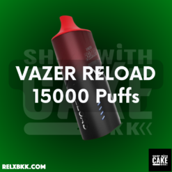 VAZER RELOAD 15000 คำ คือบุหรี่ไฟฟ้าระดับพรีเมียมแบบใช้แล้วทิ้ง ที่ถูกออกแบบให้ตอบสนองความต้องการของผู้ใช้งานอย่างลงตัว ด้วยนวัตกรรมและดีไซน์ที่ทันสมัย