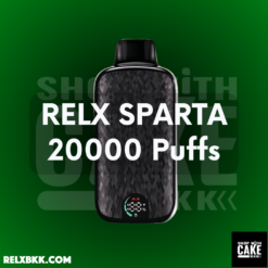 RELX SPARTA 20000 Puffs เป็นบุหรี่ไฟฟ้าระดับไฮเอนด์แบบใช้แล้วทิ้งที่มาพร้อมการใช้งานที่ยาวนานถึง 20,000 คำ ใช้งานง่าย สต็อกแน่น สินค้าพร้อมส่งด่วน