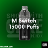 M Switch 15000 Puffs พอตใช้แล้วทิ้ง เพิ่มความคุ้มค่าและความสะดวก พร้อมกลิ่นหลากหลาย ถึง 15 กลิ่น ใช้งานง่าย สต็อกแน่น ส่งด่วน