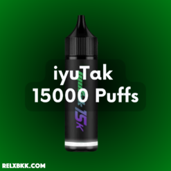 iyuTak 15000 Puffs พอตใช้แล้วทิ้ง 15000 คำสูบ ใช้งานยาวนาน รสชาติเข้ม Mesh Coil ควันแน่น กลิ่นชัดทุกคำสูบ พร้อมระบบชาร์จ Type-C พกง่าย ราคาคุ้ม