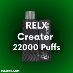 Relx Creator 22000 puffs มีความพรีเมียมตามแบบฉบับของ RELX วัสดุภายนอกเรียบหรู สัมผัสนุ่มมือ น้ำหนักเบา แต่แข็งแรงทนทาน พกพาสะดวก