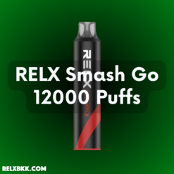 RELX GO 12000 Puffs พอตใช้แล้วทิ้ง สูบได้ 12,000 ครั้ง กลิ่นชัด ควันหนานุ่ม มีนิโคติน 3% และ 5% คุ้มค่า พกง่าย ใช้งานสะดวก
